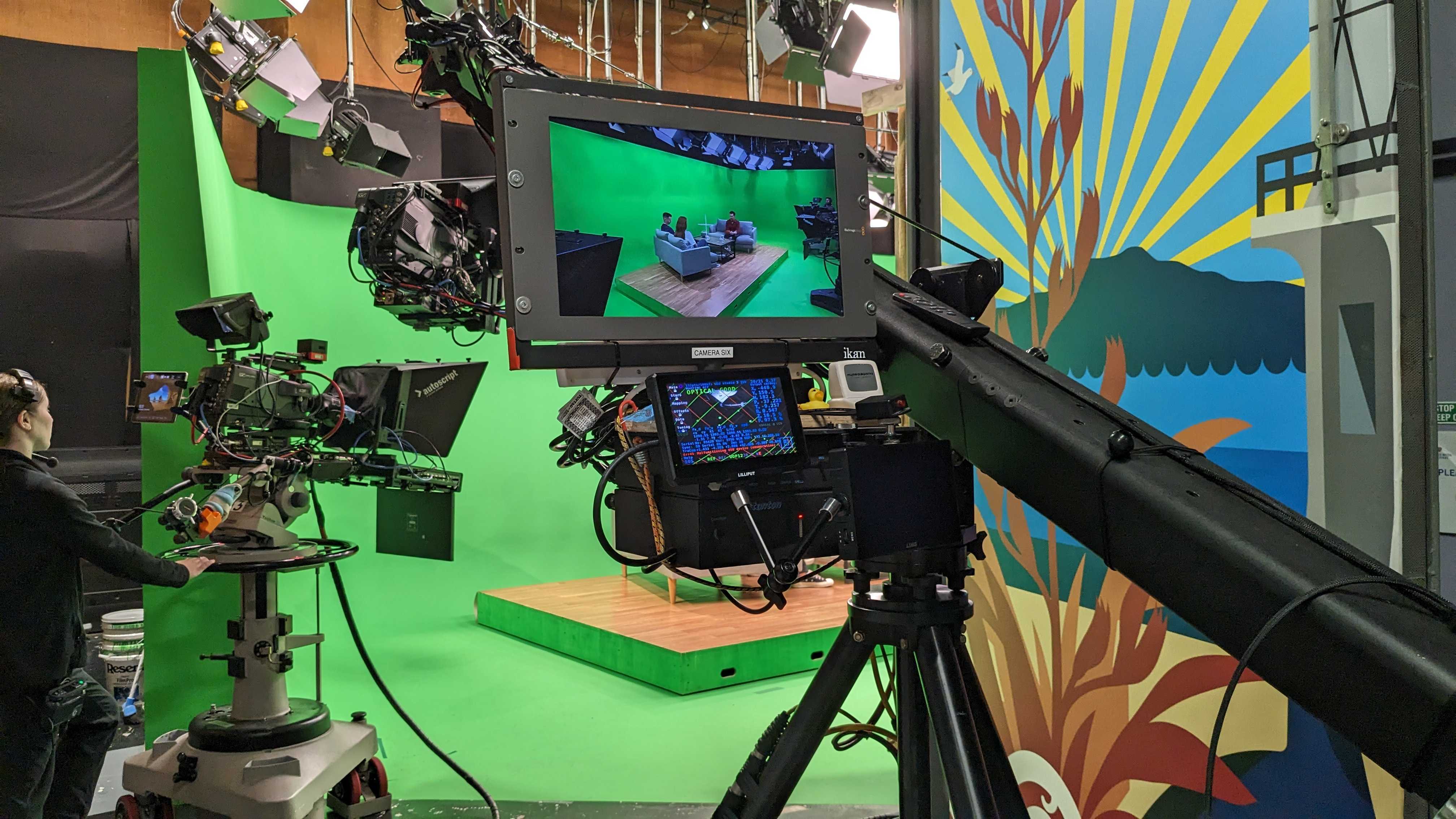 Creative professionals working together